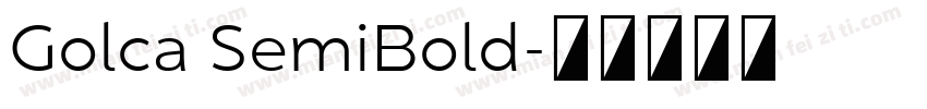 Golca SemiBold字体转换